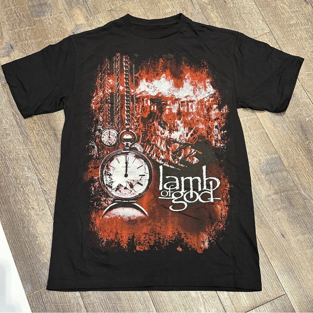 Lamb of God Graphic T-Shirt Black Band Tee Medium New without Tag